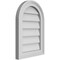 Ekena Millwork Round Top Surface Mount PVC Gable Vent w/ 2"W x 1-1/2"P Brickmould Frame, 14"W x 20"H GVPRT14X2002SN - alternate 3